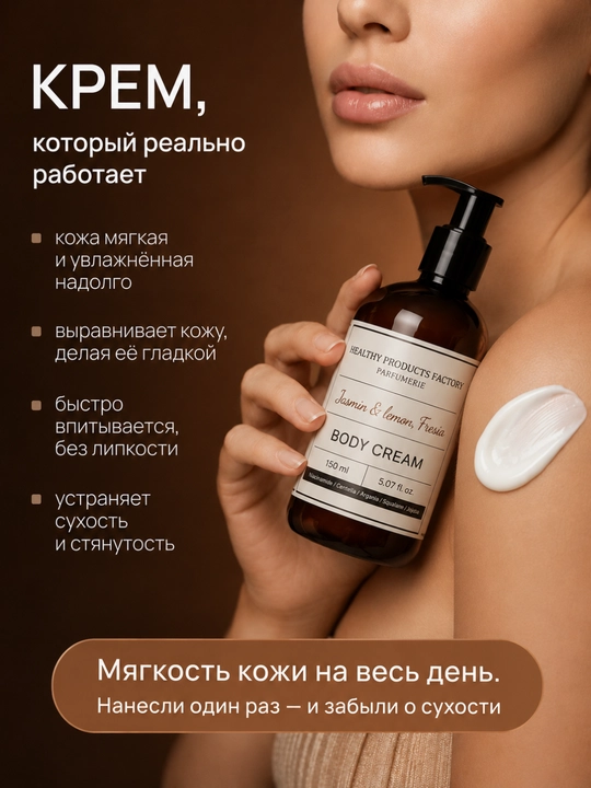 Крем-лосьон парфюмированный для тела и рук, увлажняющий, питательный крем для кожи, 150 мл