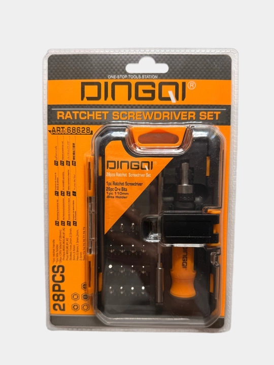 Dingqi 68628 28 qismli bitli trещotkali otvyortka to‘plami