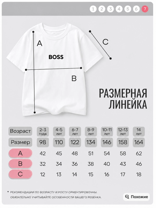 Комплект детских футболок из 100% хлопка, 2 футболки в упаковке
