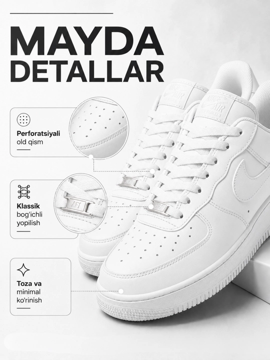 NIKE bahor va yoz uchun erkaklar  krossovkalari, o'lcham 40-44