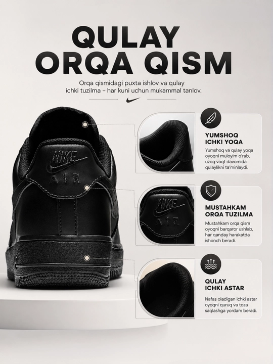 NIKE bahor va yoz uchun erkaklar  krossovkalari, o'lcham 40-44