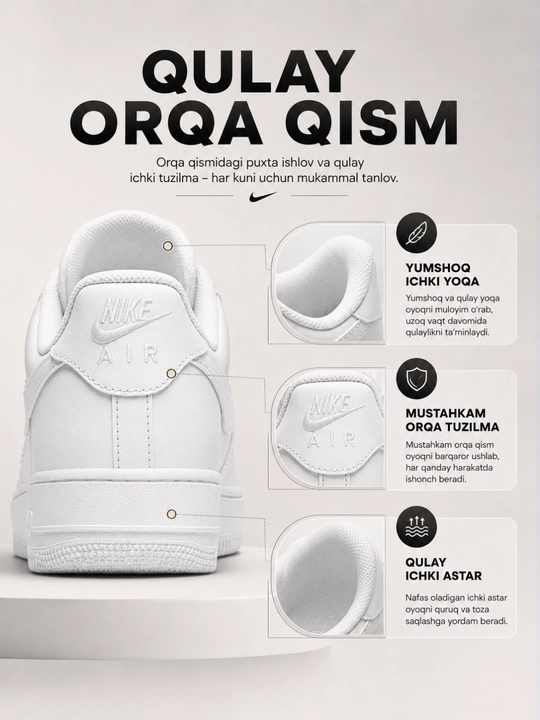NIKE bahor va yoz uchun erkaklar  krossovkalari, o'lcham 40-44