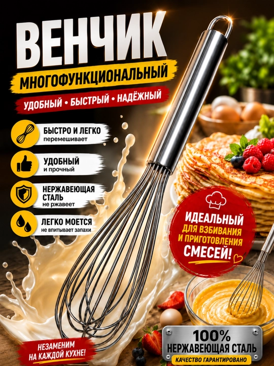 Венчик металлический