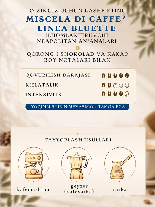 Toraldo Miscela Bluette donali kofe 60% arabika 1 kg