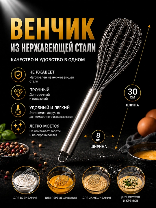 Венчик металлический - 