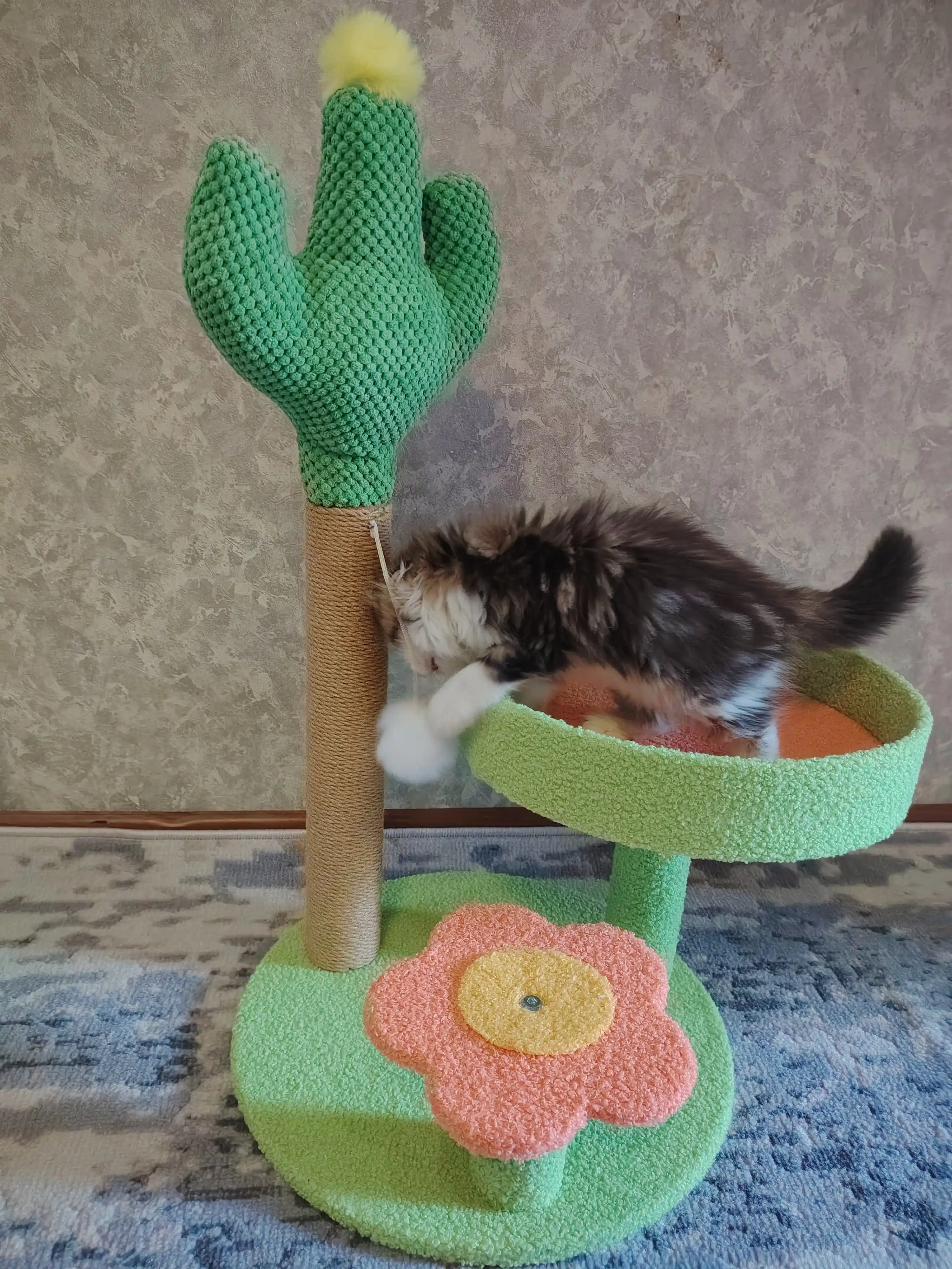 Игровой комплекс, для кошек, с когтеточкой, лежанка, домик для кошек