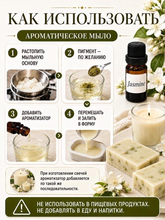 Sham va sovun uchun xushbo‘y hid, aromatizator, atirlar