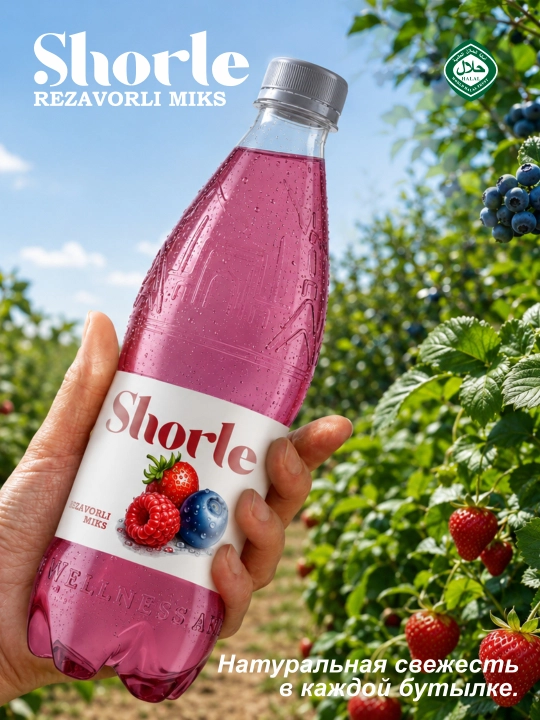 SCHORLE Ягодный микс 0,5 л PET × 12 шт - 