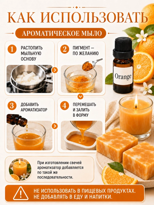 Sham va sovun uchun xushbo‘y hid, aromatizator, atirlar