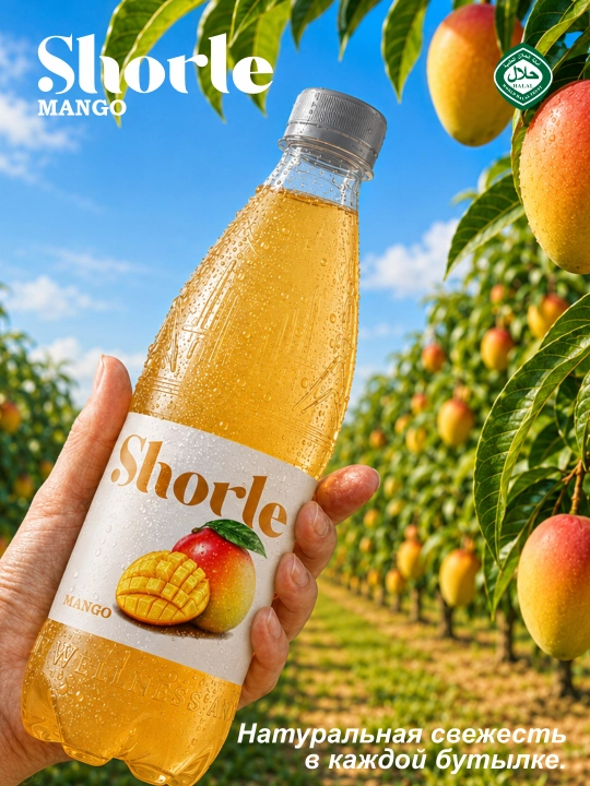 Напиток SCHORLE Манго 0,5 л PET × 12 шт - 