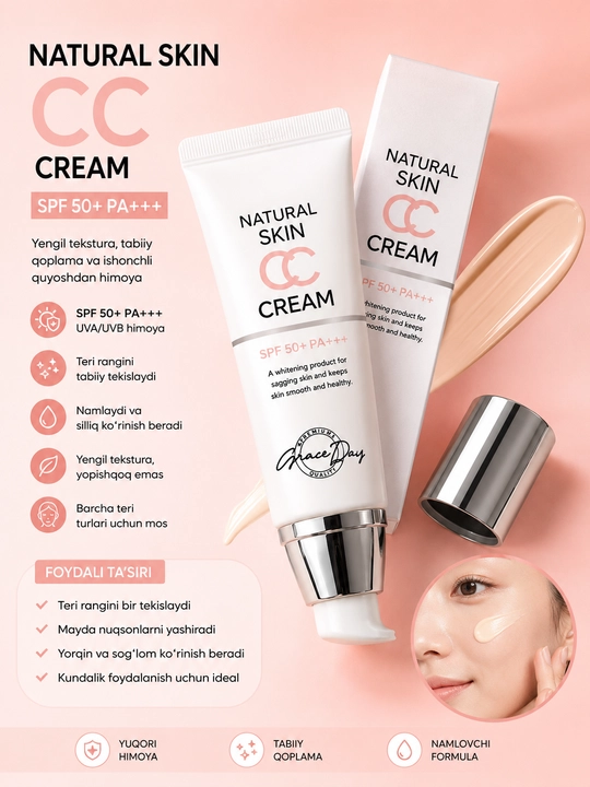 Natural Skin SPF 50+ PA+++ CC krem