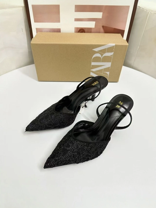 Женская обувь, обувь Zara, высокий каблук, каблуки, женские туфли, премиальные - 