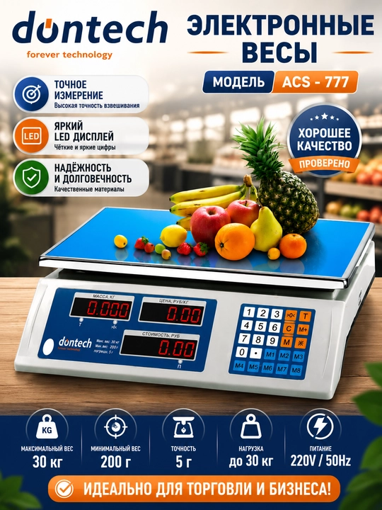 Электронные платформенные весы для грузов до 40 кг и 200 кг, высокая точность