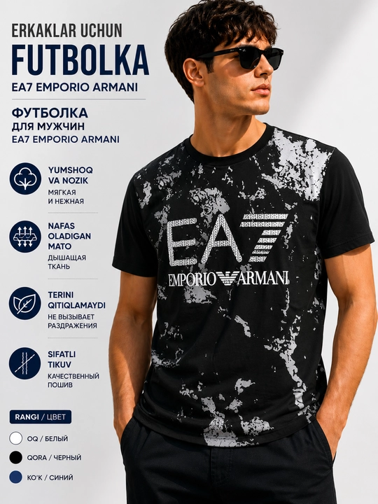 Erkaklar uchun futbolka, yozgi erkaklar futbolkasi, yengil va yumshoq 100% paxta matodan - 