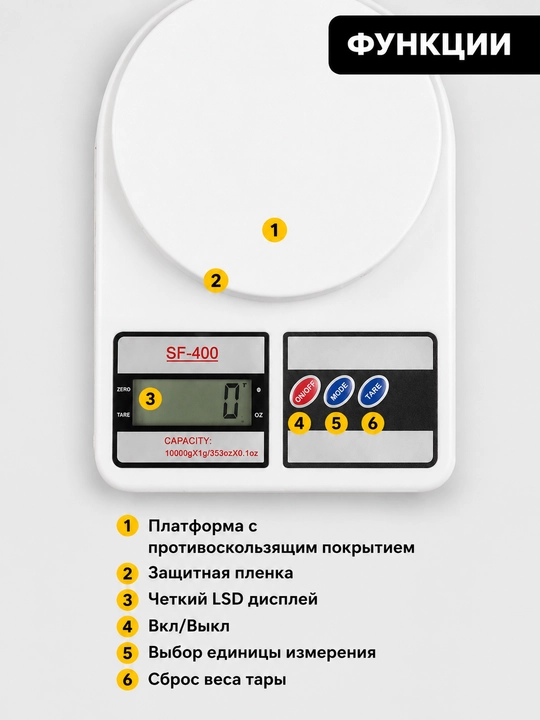 Электронные кухонные весы, кулинарные, аккумуляторы в комплекте,до 10 кг, измеряет