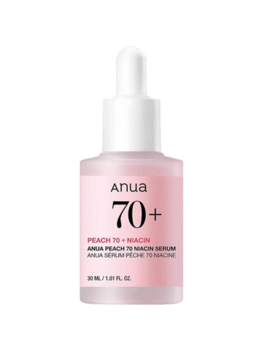 Anua Peach 70 Niacin Serum - просветляющая сыворотка из персика и ниацинамида - 