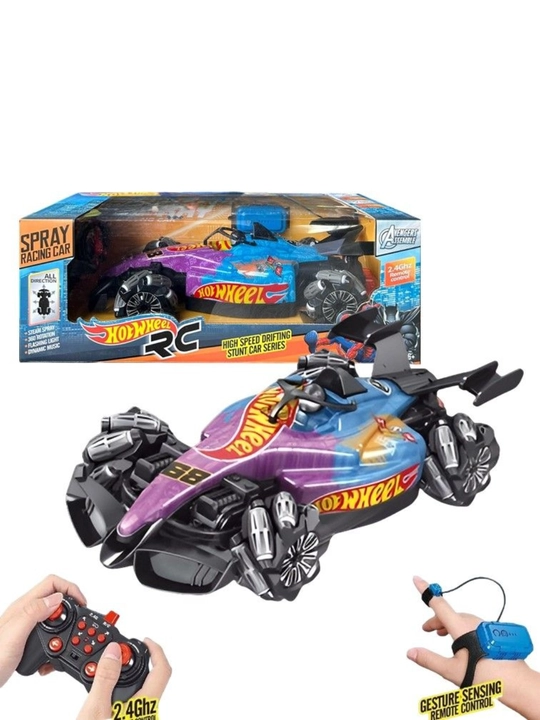 Hot Wheels uslubidagi, imo-ishoralar bilan boshqariladigan va USB orqali quvvatlanadigan radiodrift-mashina - 