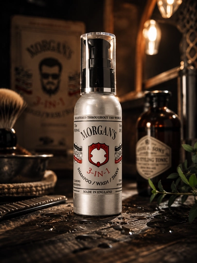Morgan's 3-in-1 — Шампунь 3 в 1 для волос, тела и бритья - 