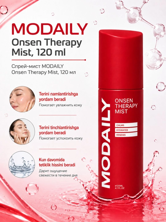 MODAILY Onsen Therapy Mist namlantiruvchi yuz spreyi, 120 ml - 