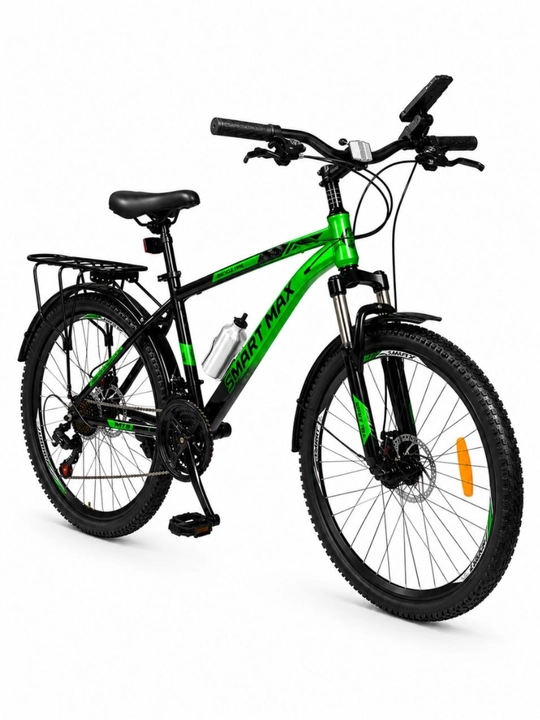 Горный велосипед 24/26 дюймов – 21 скорость, с амортизацией и багажником