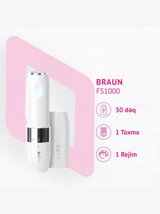 Yuz uchun epilyator Braun Face FS-1000. Yuzdagi nozik tuklarni olib tashlash uchun - 