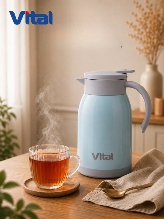 Термос-чайник VITAL, из нержавеющей стали, объем 900 мл