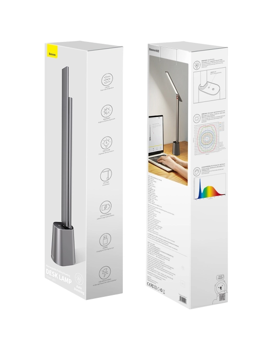 Stol lampasi Baseus Smart Eye Series Folding Desk Lamp White, yoritgich