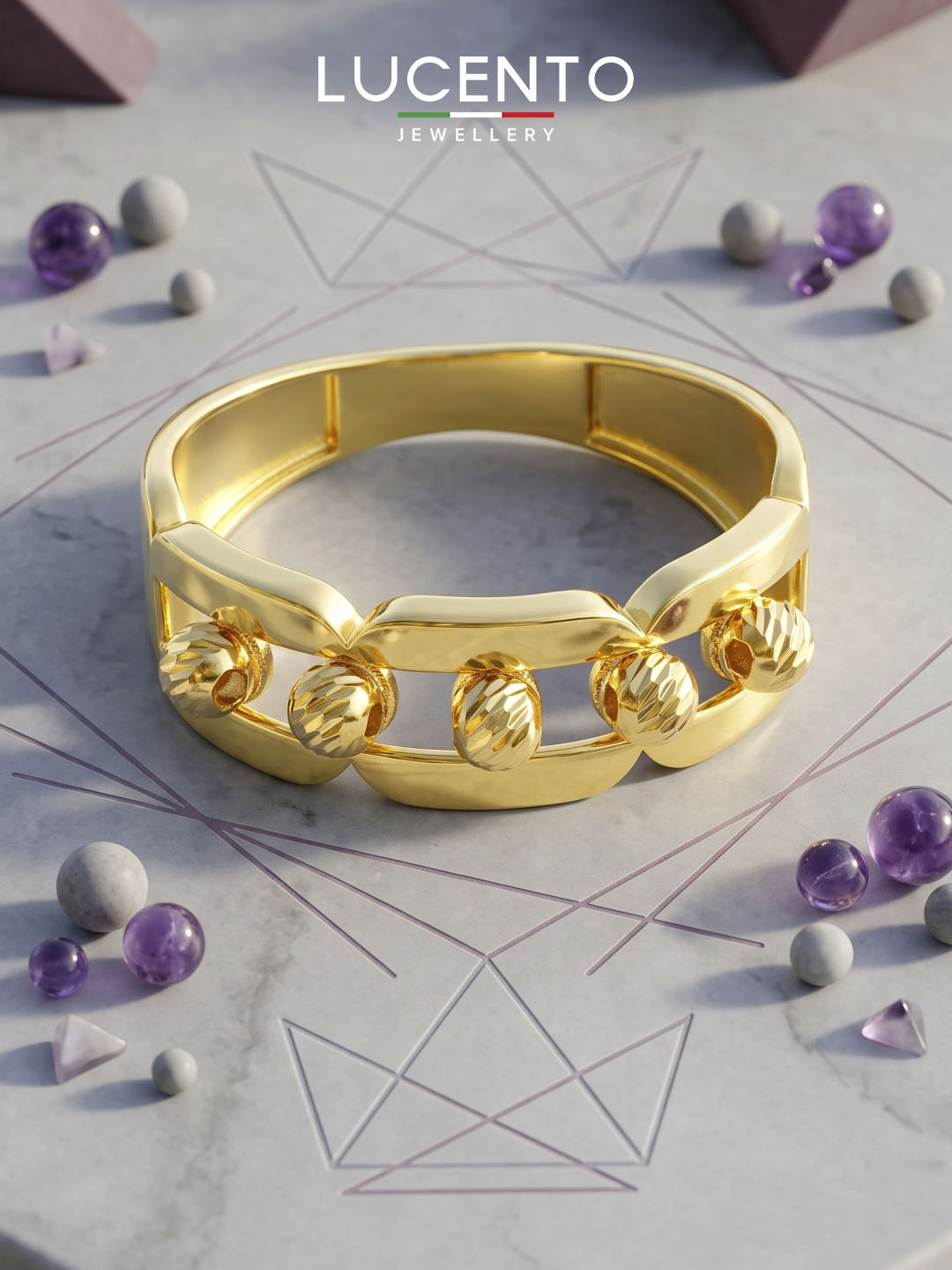 Кольцо LUCENTO JEWELLERY из золота 585 пробы - 