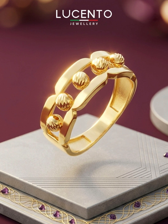 Кольцо LUCENTO JEWELLERY из золота 585 пробы