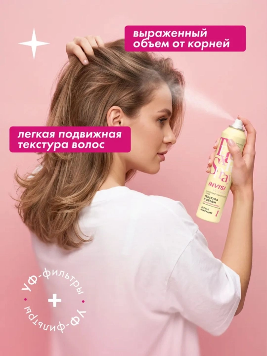 Sochga hajm beruvchi "Prelest Professional Invisiwear" quruq teksturalovchi spreyi, 200 ml