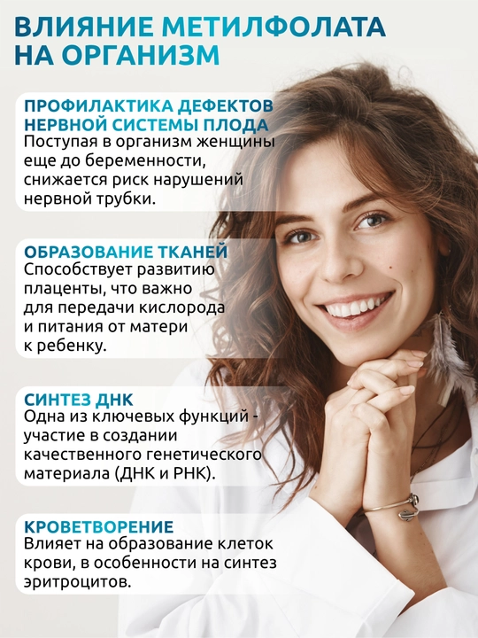 Metilfolat, SOLAB, 400 mkg, 60 kapsula