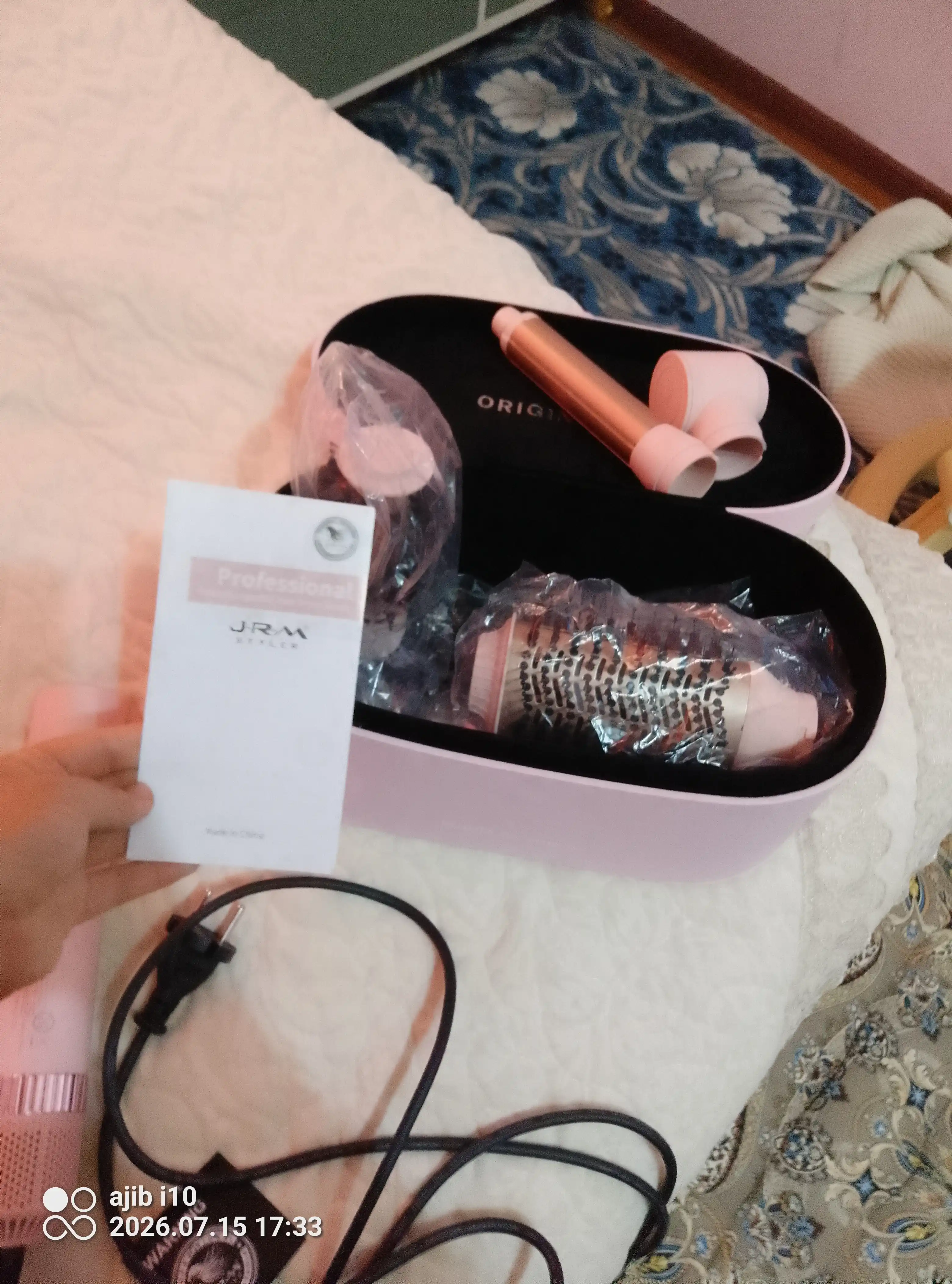JRM Airwrap 6 tasi 1da ko'p funksiyali styler, soch quritgich, fen, jingalak, dazmol, ployka