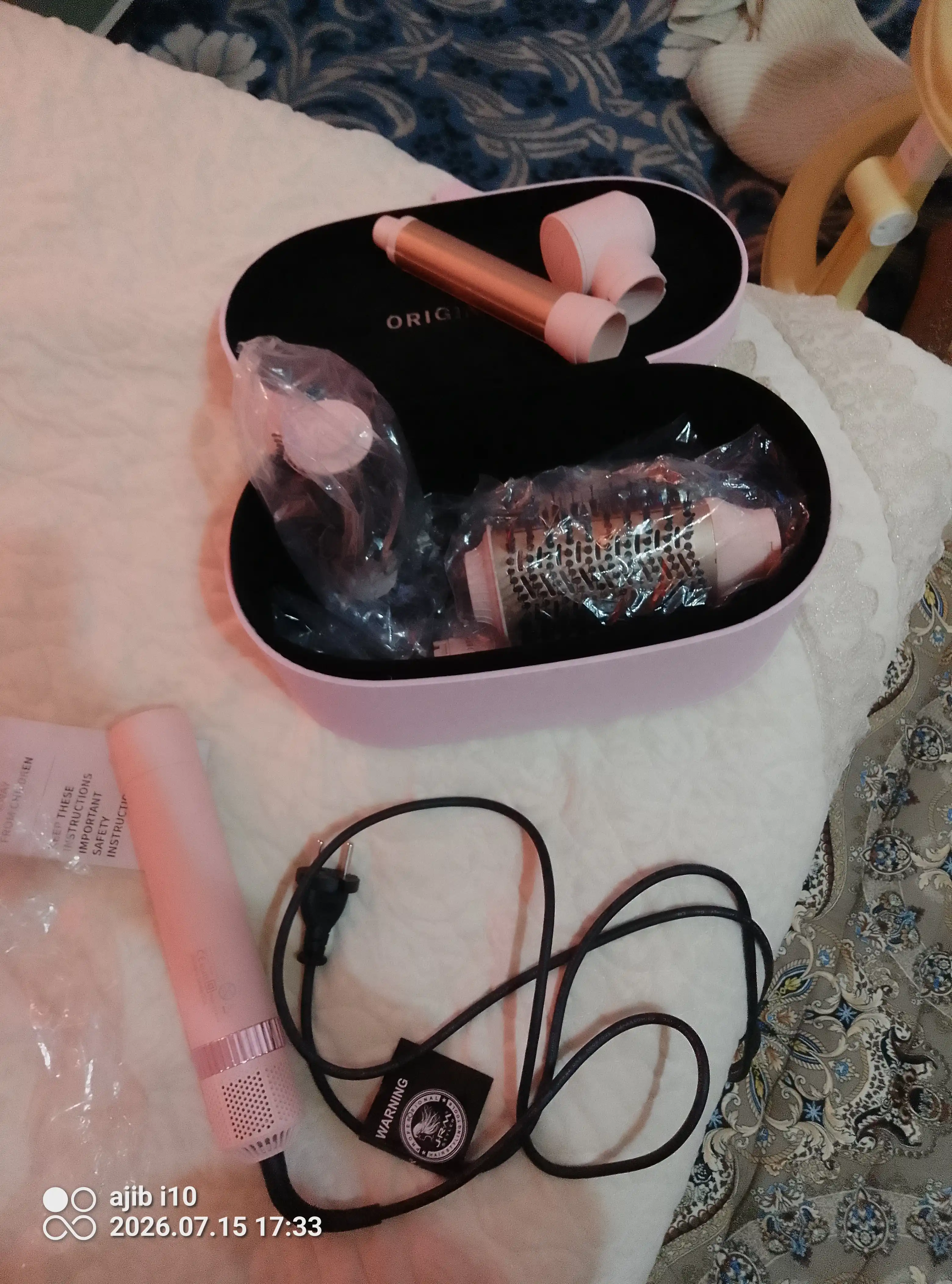 JRM Airwrap 6 tasi 1da ko'p funksiyali styler, soch quritgich, fen, jingalak, dazmol, ployka