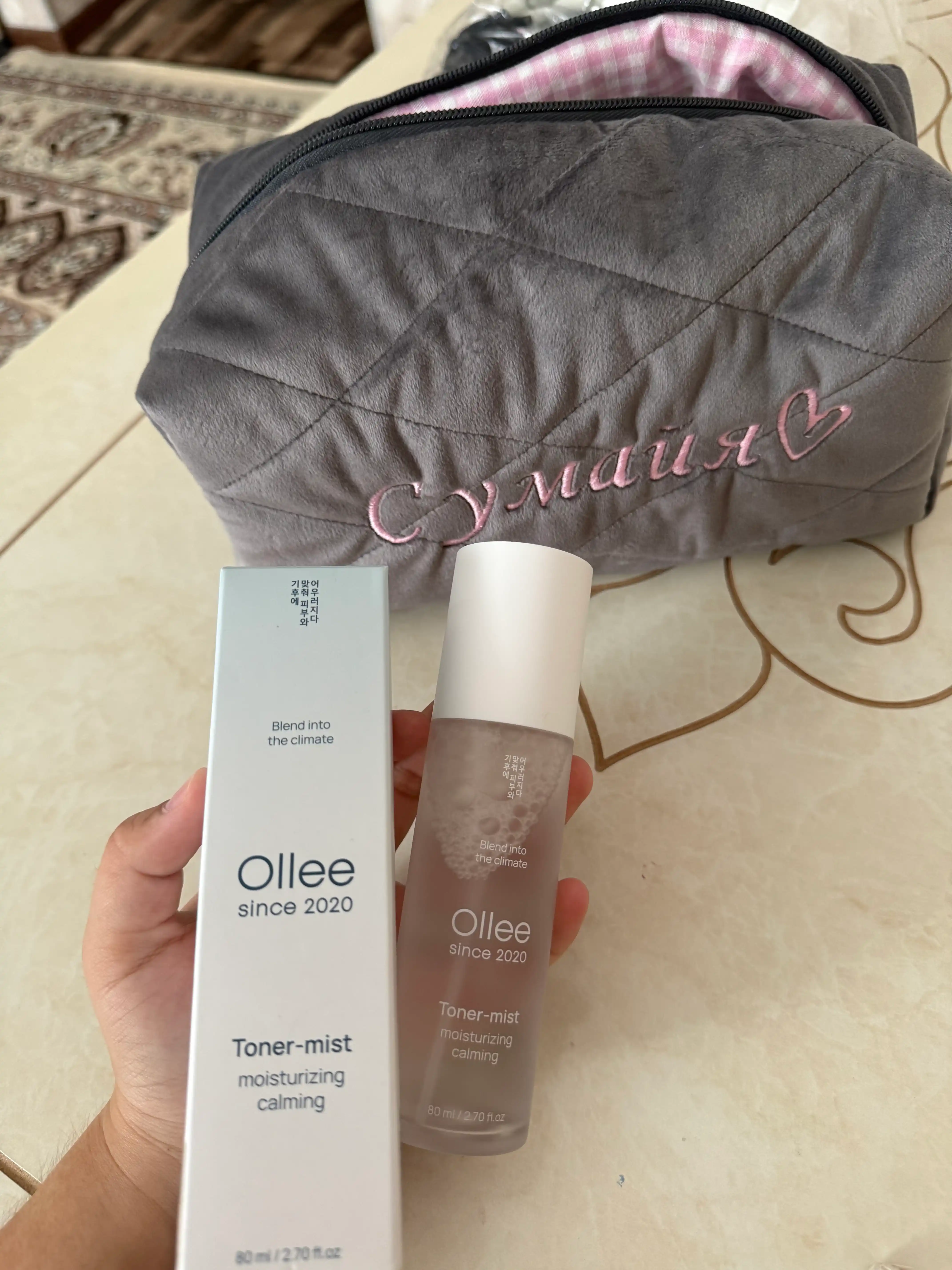 Aloe, moychechak va tremella qo‘shilgan OLLEE yuz uchun namlantiruvchi toner-mist, 80 ml
