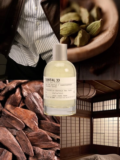 Parfyumlangan suv, Le labo Santal 33, erkaklar va ayollar uchun, 50, 30, 10, 5, 3 ml