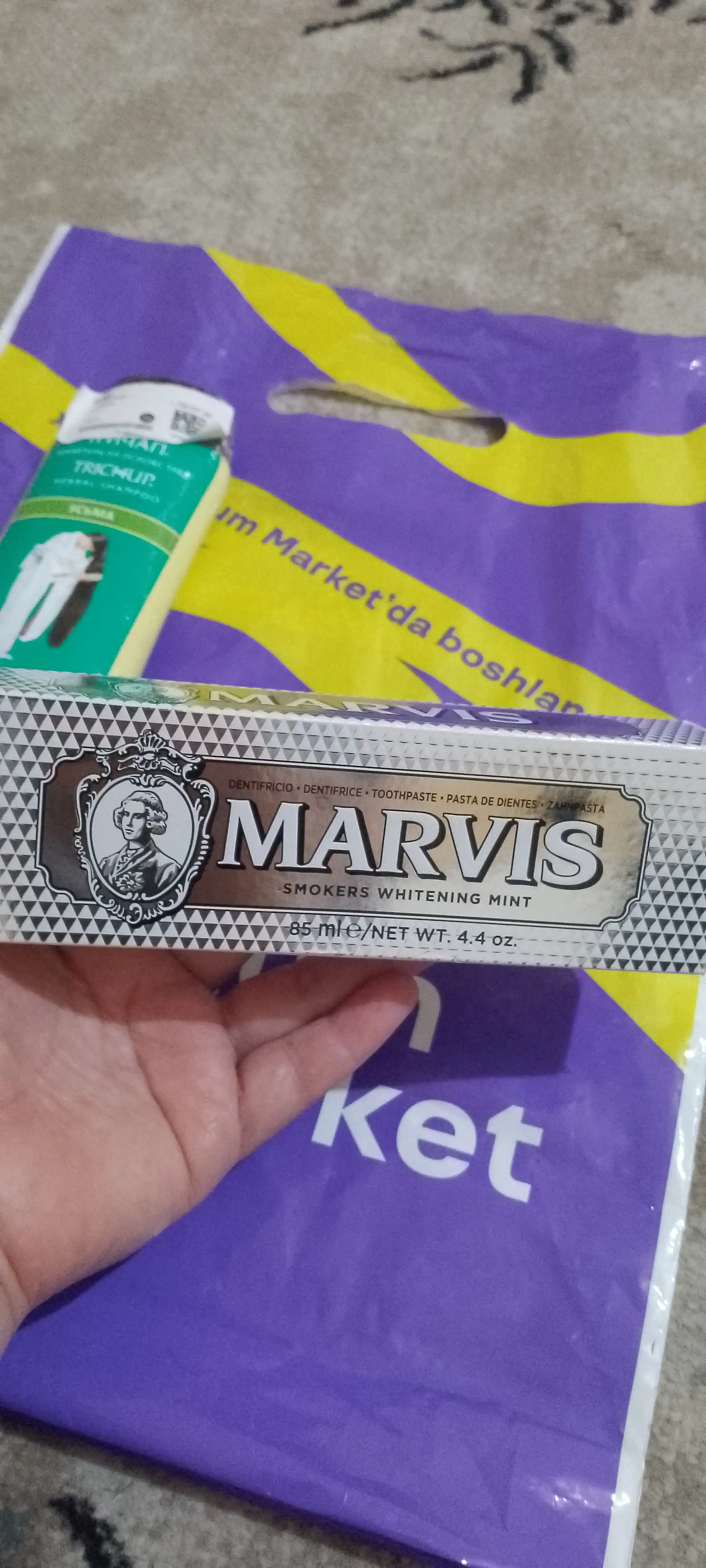 Зубная паста Marvis Whitening Mint, отбеливающая зубы и освежающая дыхание, 85 мл