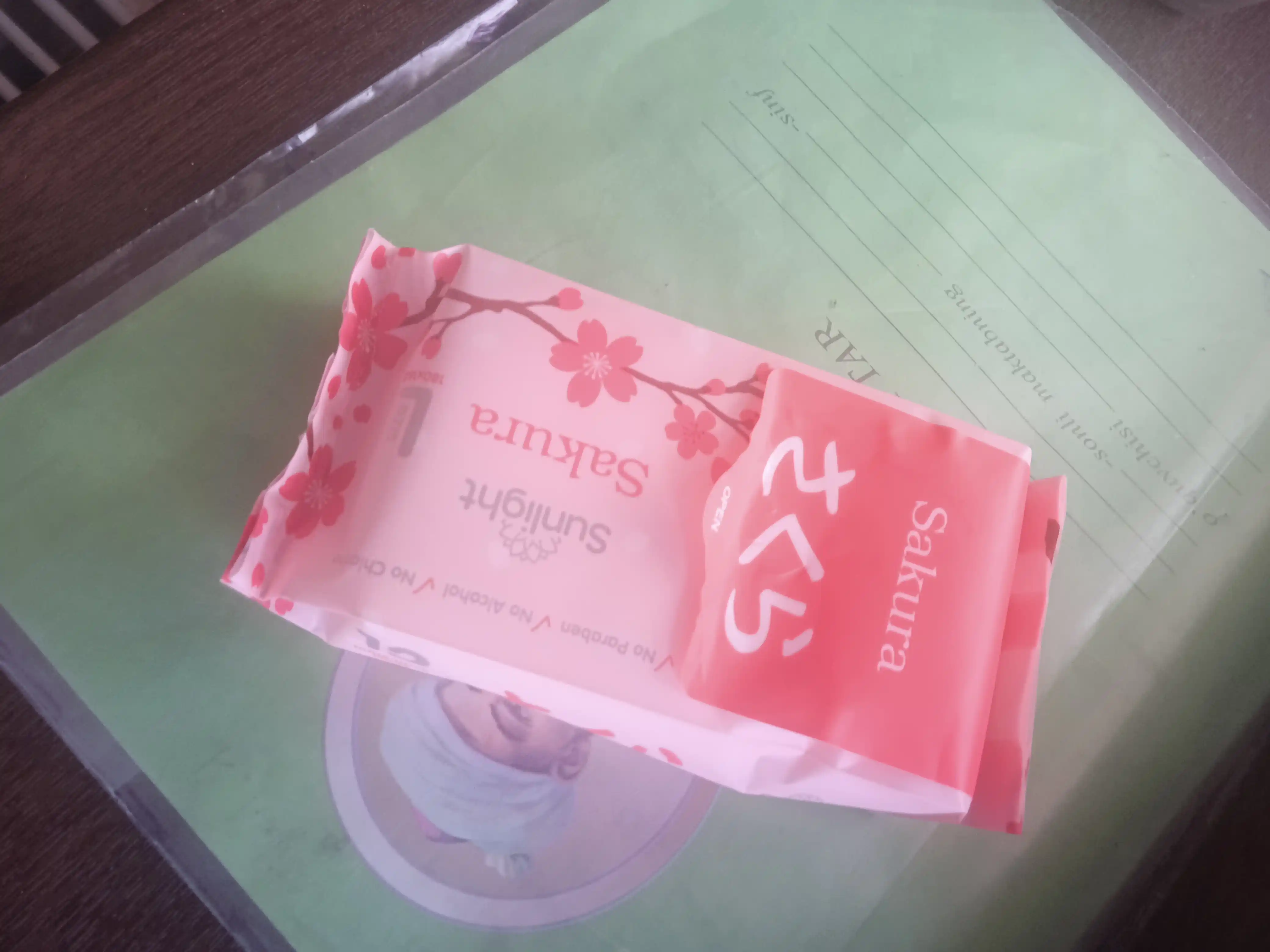 Влажные салфетки Sunlight Sakura 12шт