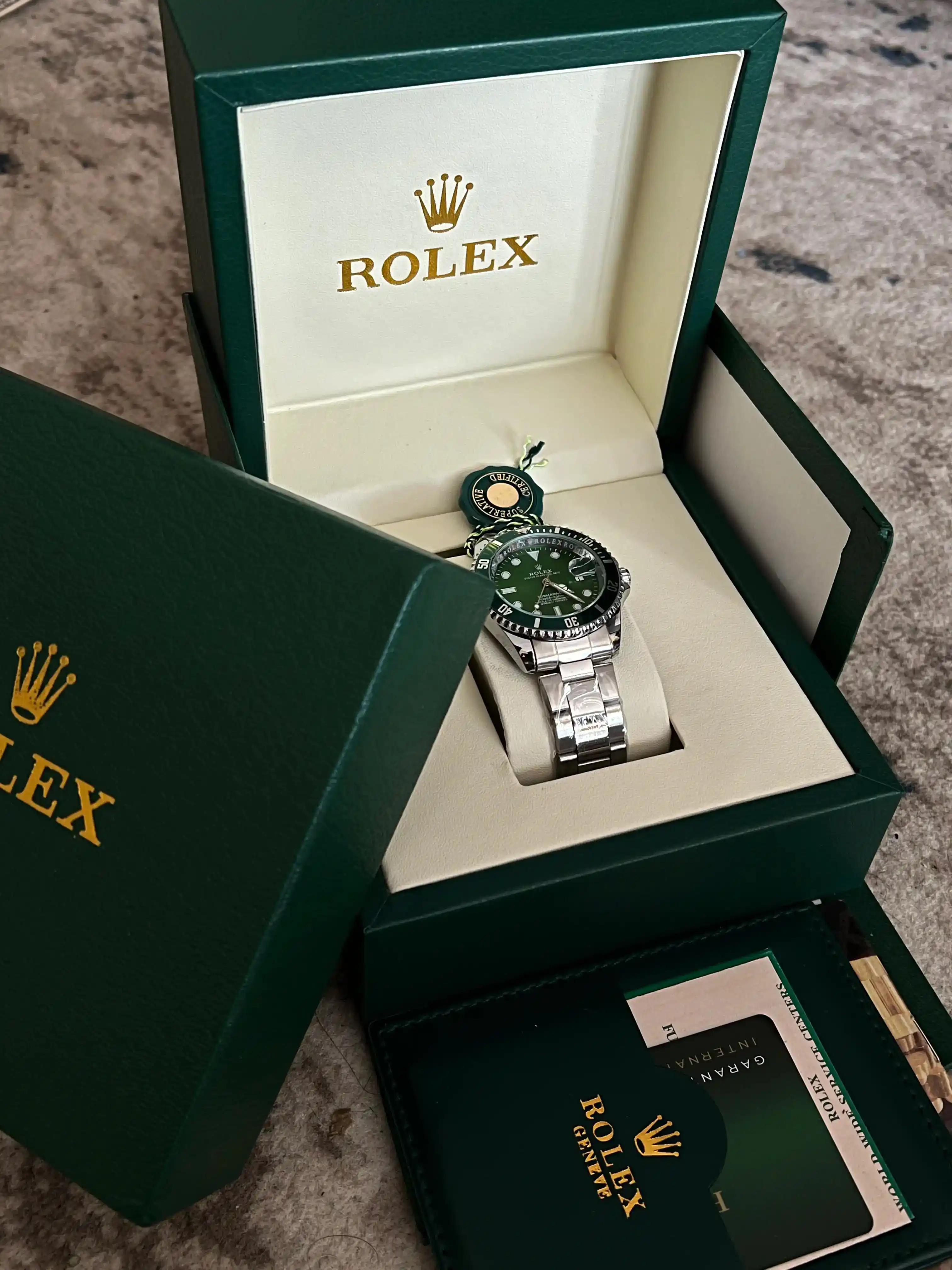 Erkaklar qo'l soati Rolix datejust 42 mm, kvarts mexanizmli, sovg'a to'plami bilan birga