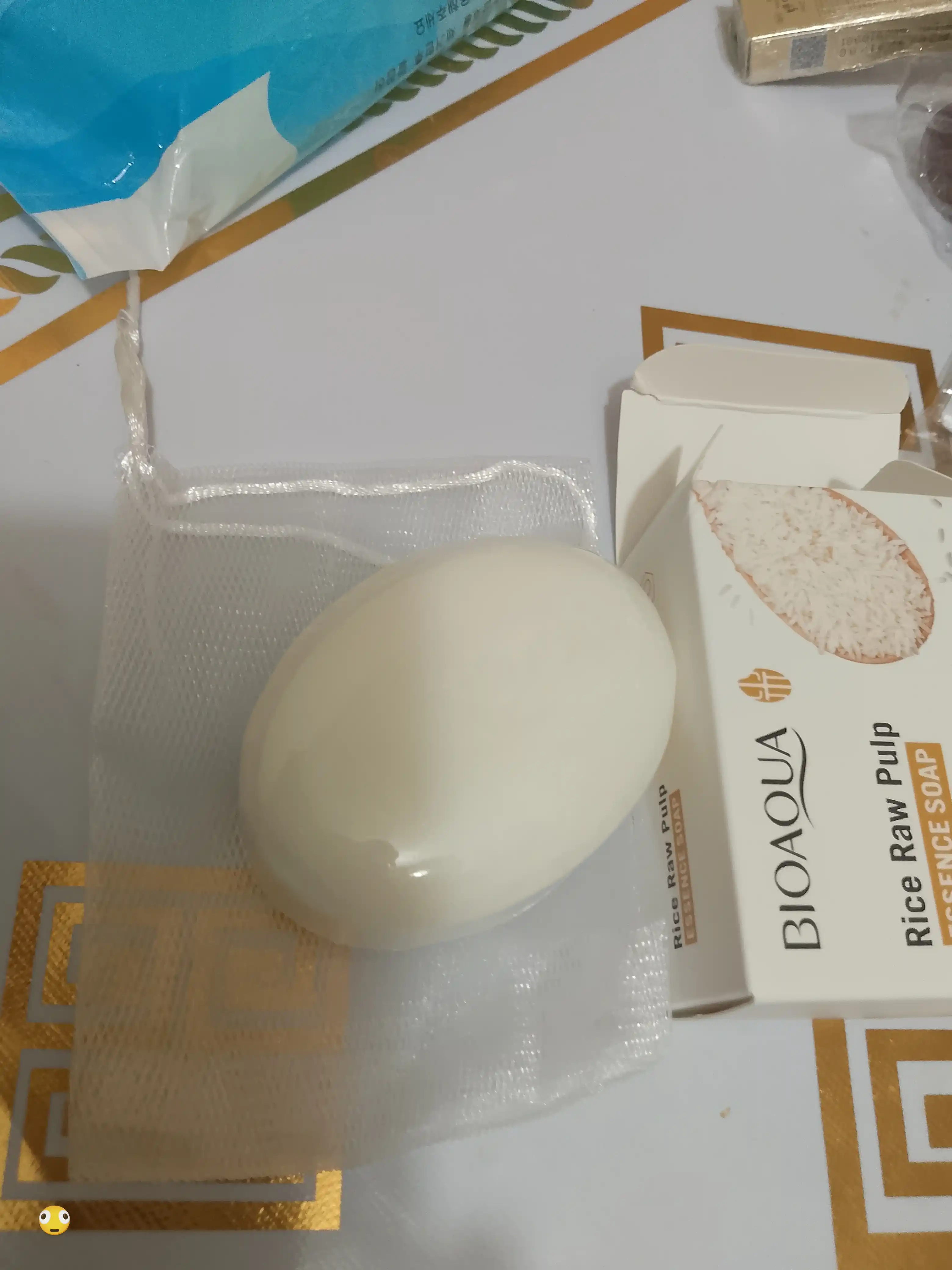 BIOAQUA oqartiruvchi sovuni, guruch ekstrakti bilan, yuz va tana uchun, 100 g