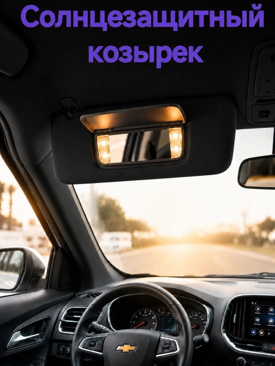 Chevrolet Cobalt, Tracker, Onyx, Spark chiroqlari bilan quyoshdan himoyalovchi soyabon