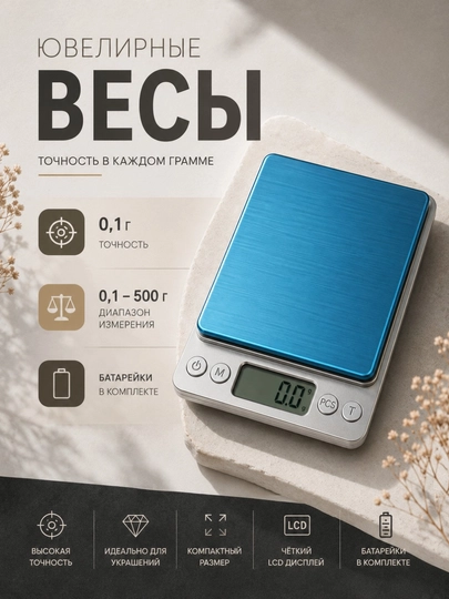 Ювелирные электронные весы 0,1–500 г — MONTARO-ЮВВЕСЫ1