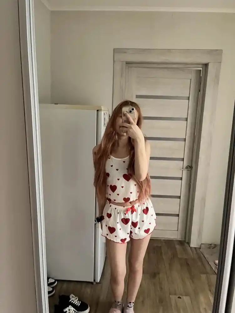 Ayollar pijamasi, to‘plam, mayka va shortik