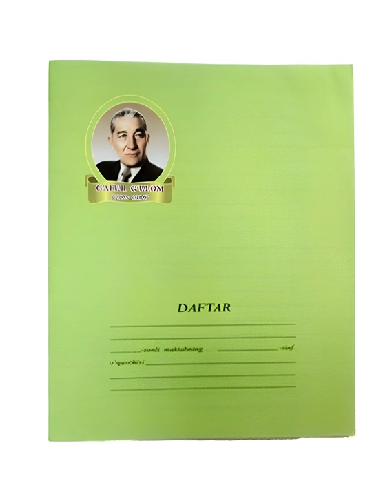 Daftar 12 varaqli katak, lineyka va qiyshiq chiziqli,  daftar - 