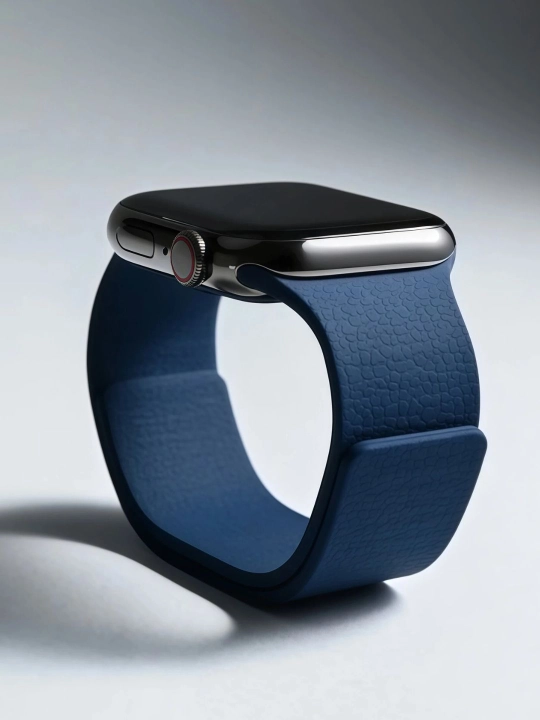 Ремешок с магнитной застёжкой и фактурой “личи” для Apple Watch S3–S11/SE/Ultra, 38–49 мм