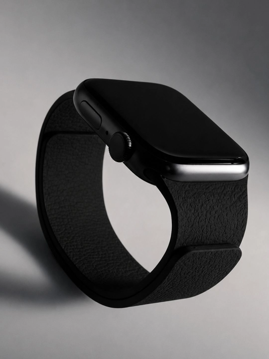 Ремешок с магнитной застёжкой и фактурой “личи” для Apple Watch S3–S11/SE/Ultra, 38–49 мм