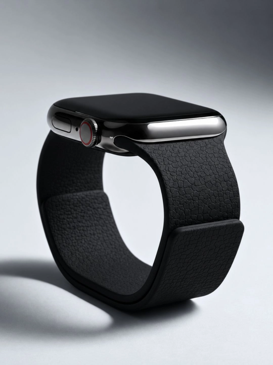 Apple Watch S3–S11/SE/Ultra, 38–49 mm uchun magnitli va “lichi” teksturali qayish - 