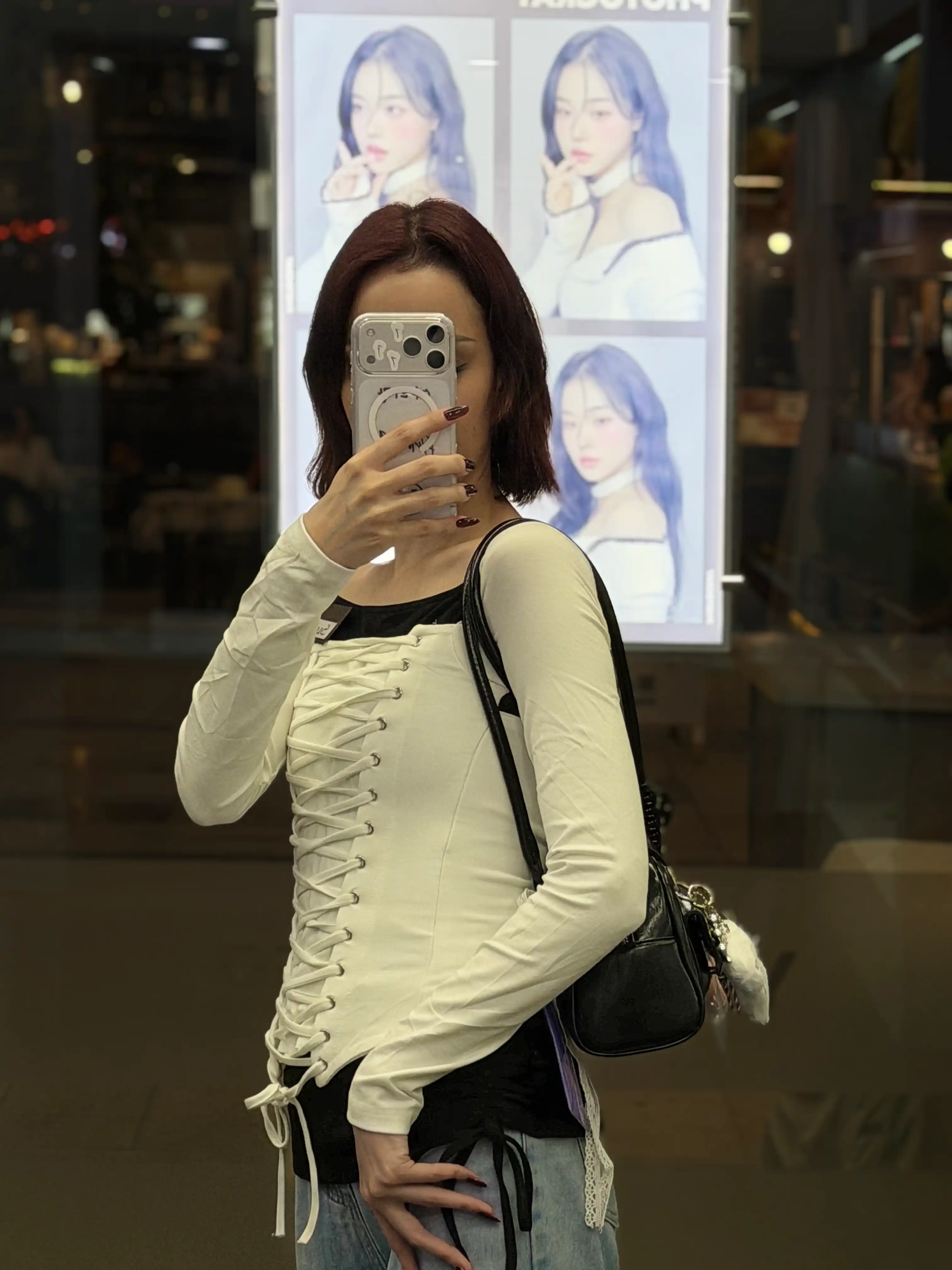 MIYO, Ayollar uchun slim fit longslivlar – gotik osiyo uslubi Y2K
