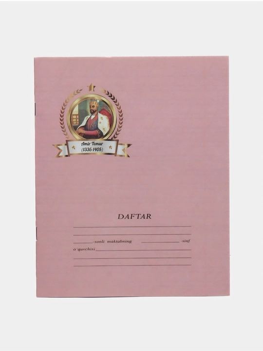 Daftar 12 varaqli katak, lineyka va qiyshiq chiziqli,  daftar - 