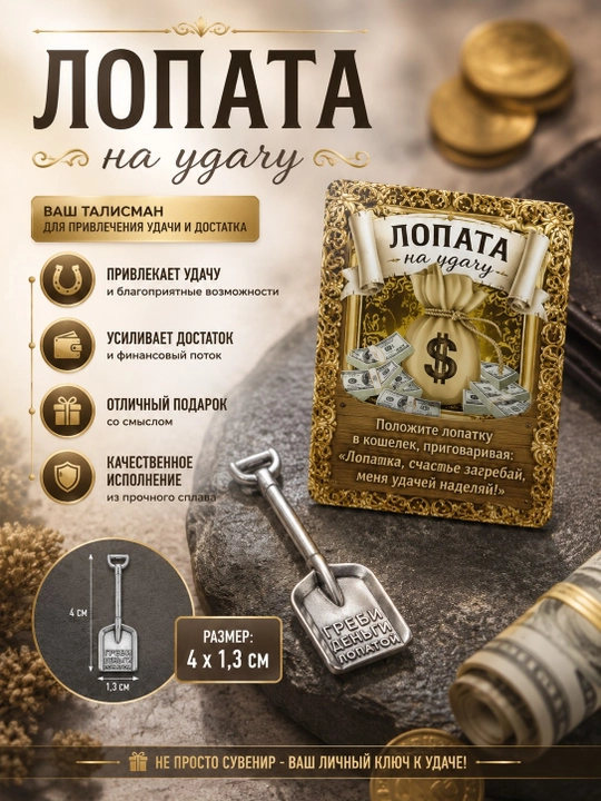 Omad uchun belkurak, hamyon talisman - 