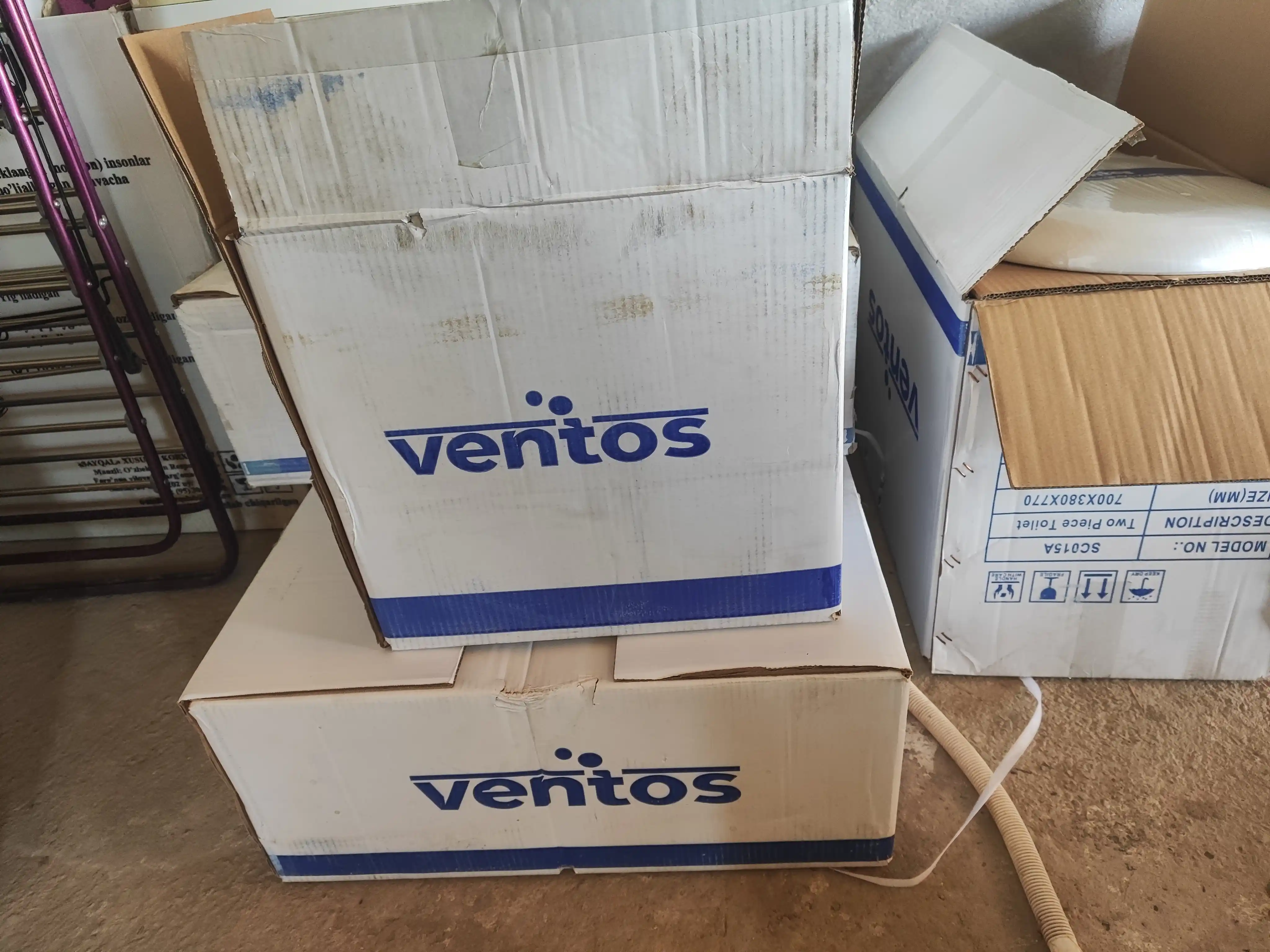 Ventos белая керамическая раковина на пьедестале